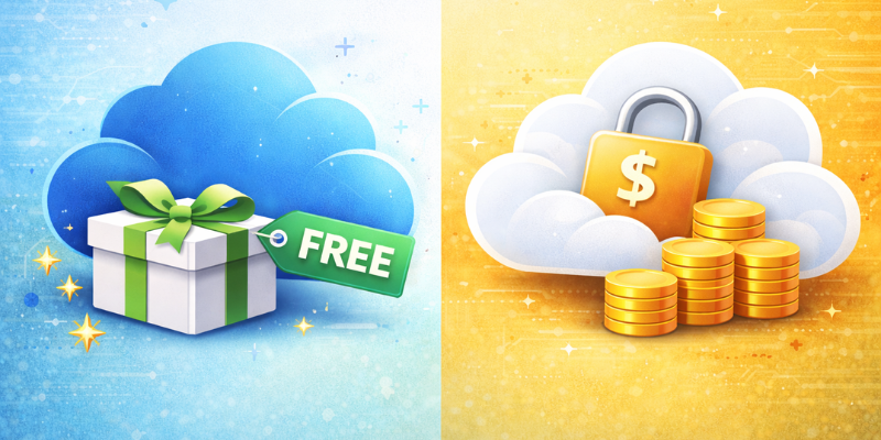 Free Vs Paid Cloud Storage